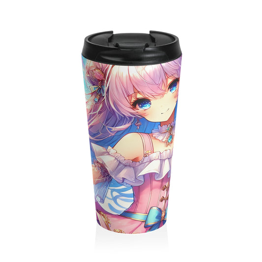 Elegant Fantasy Princess Stainless Steel Travel Mug – 15oz