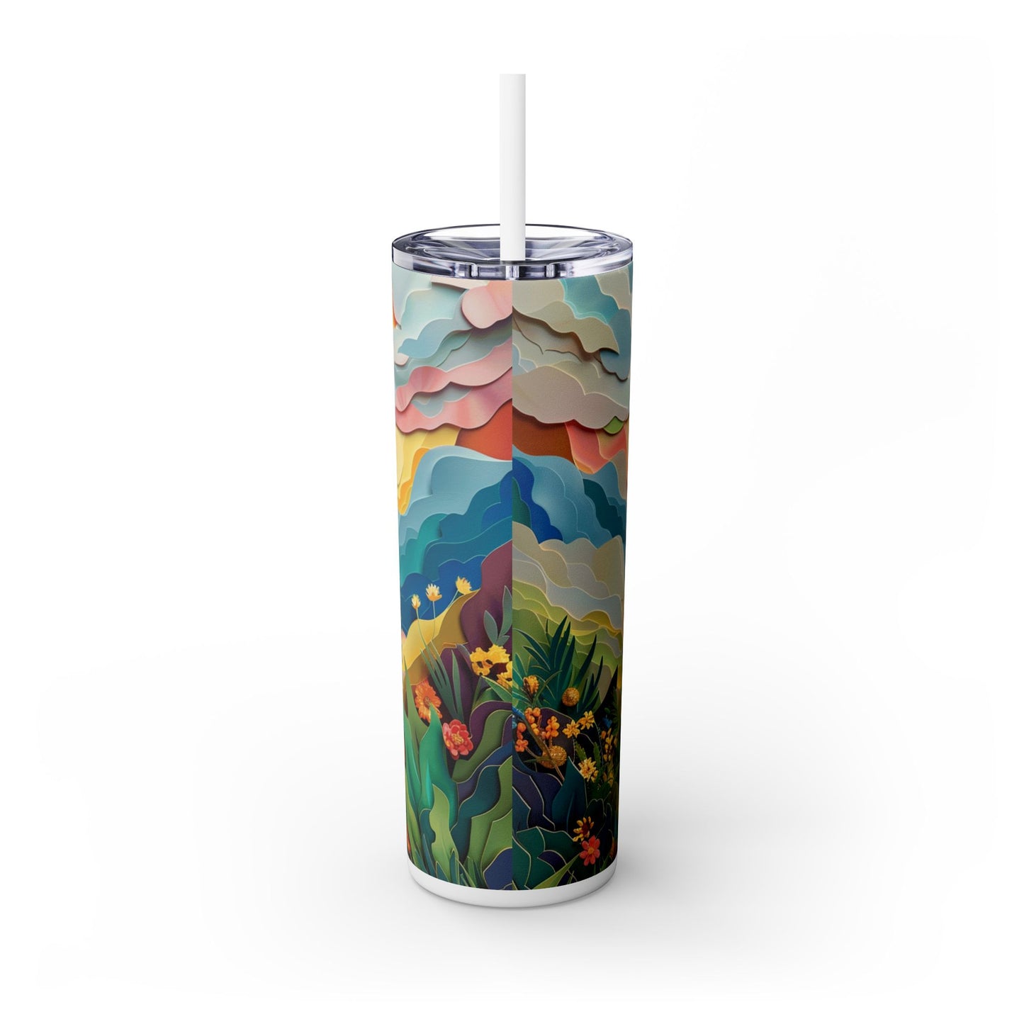 Jesus Sunrise - SleekSip Skinny 20oz Tumbler with Straw