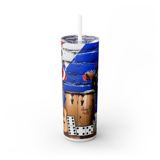 Puerto Rico - SleekSip Skinny 20oz Tumbler with Straw