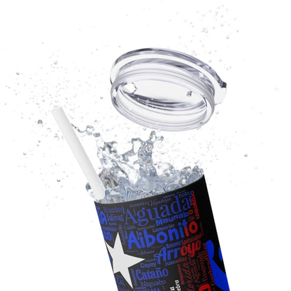 Puerto Rico - SleekSip Skinny 20oz Tumbler with Straw