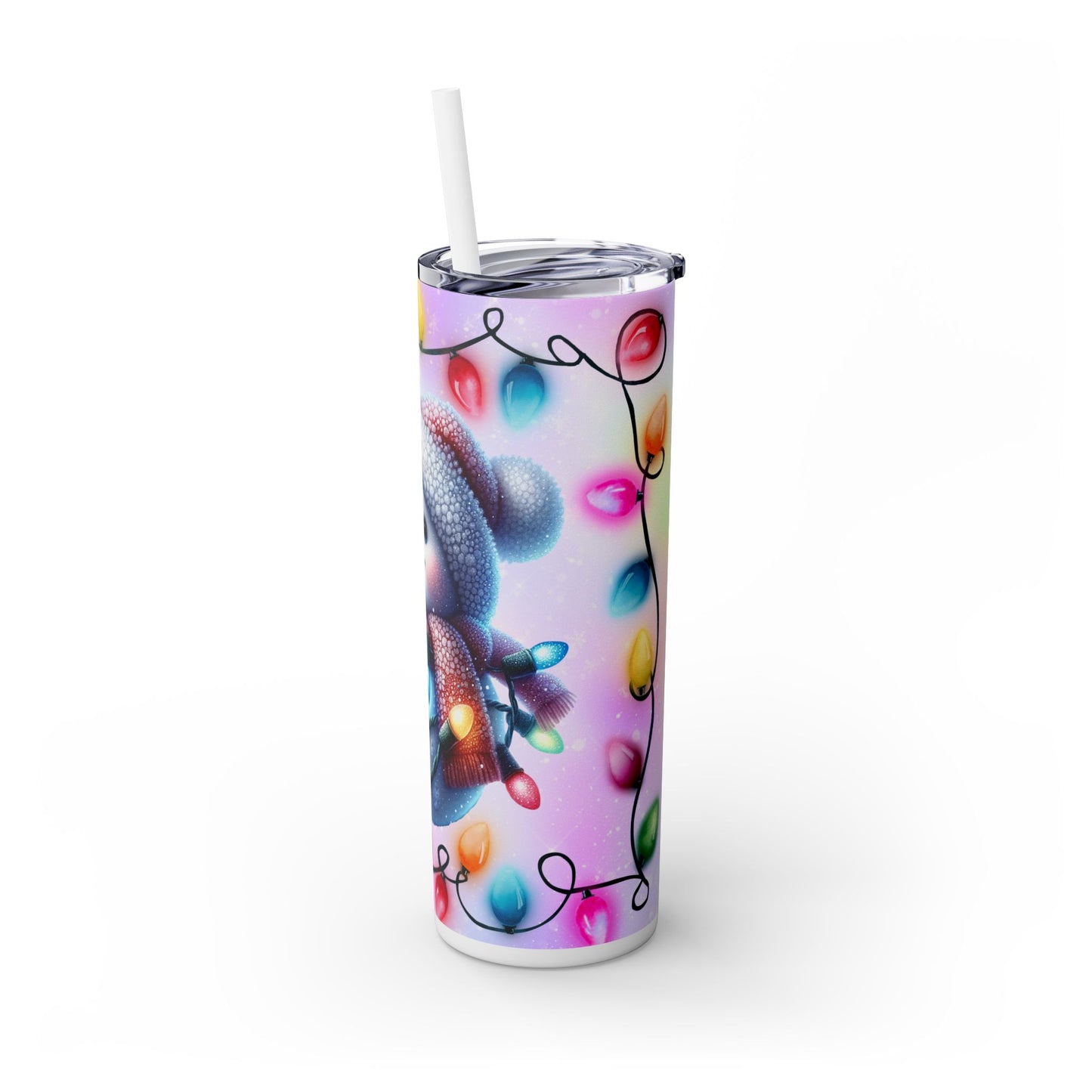 Christmas Time - SleekSip Skinny 20oz Tumbler with Straw