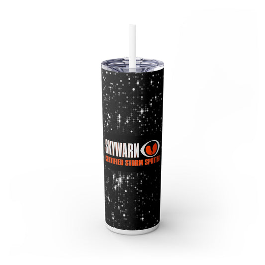 SkyWarn Storm Spotter - SleekSip Skinny 20oz Tumbler with Straw