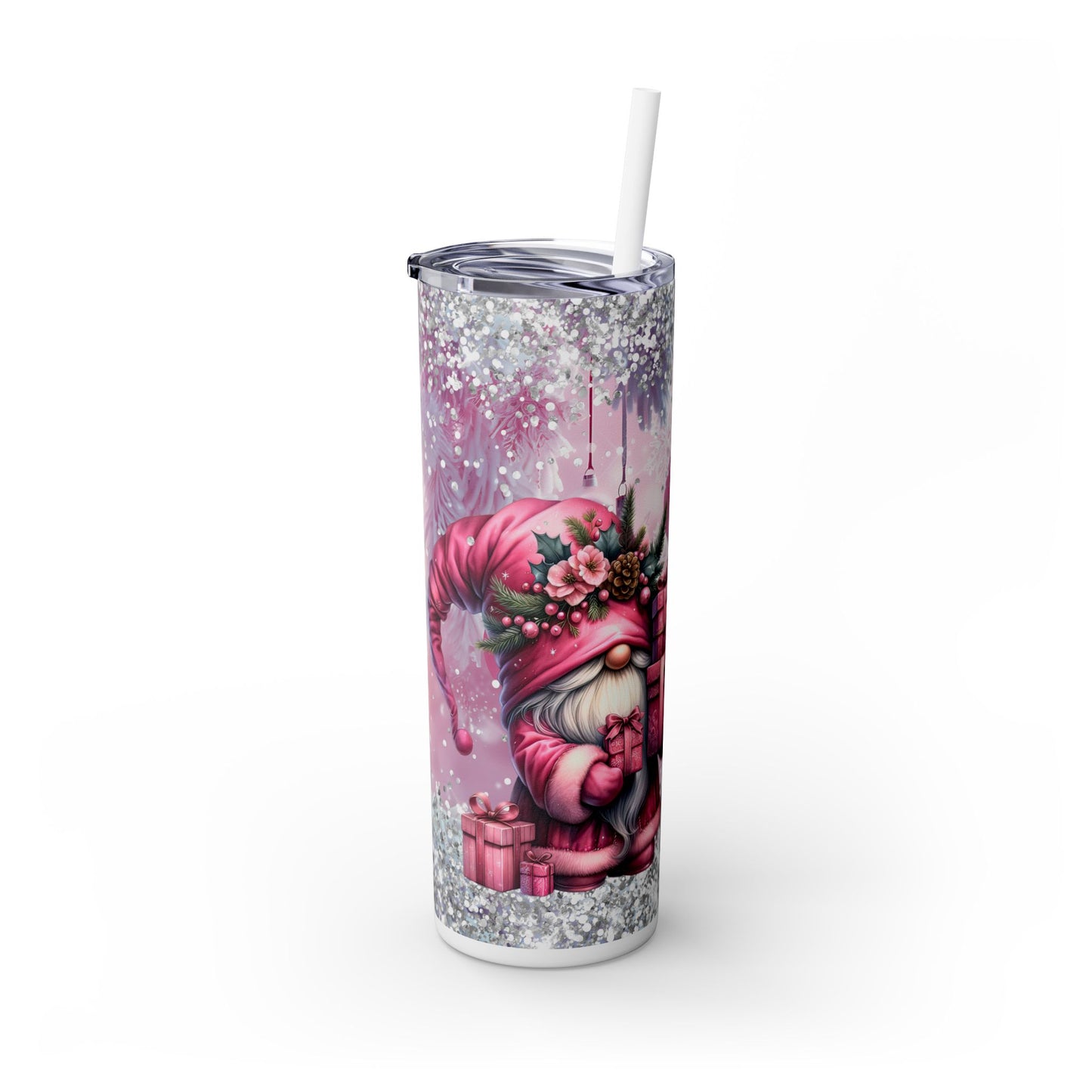 Christmas Time - SleekSip Skinny 20oz Tumbler with Straw