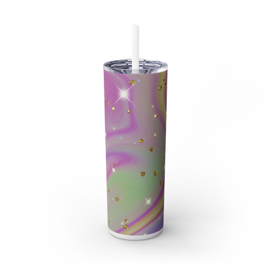 Unicorn Sparkles - SleekSip Skinny 20oz Tumbler with Straw