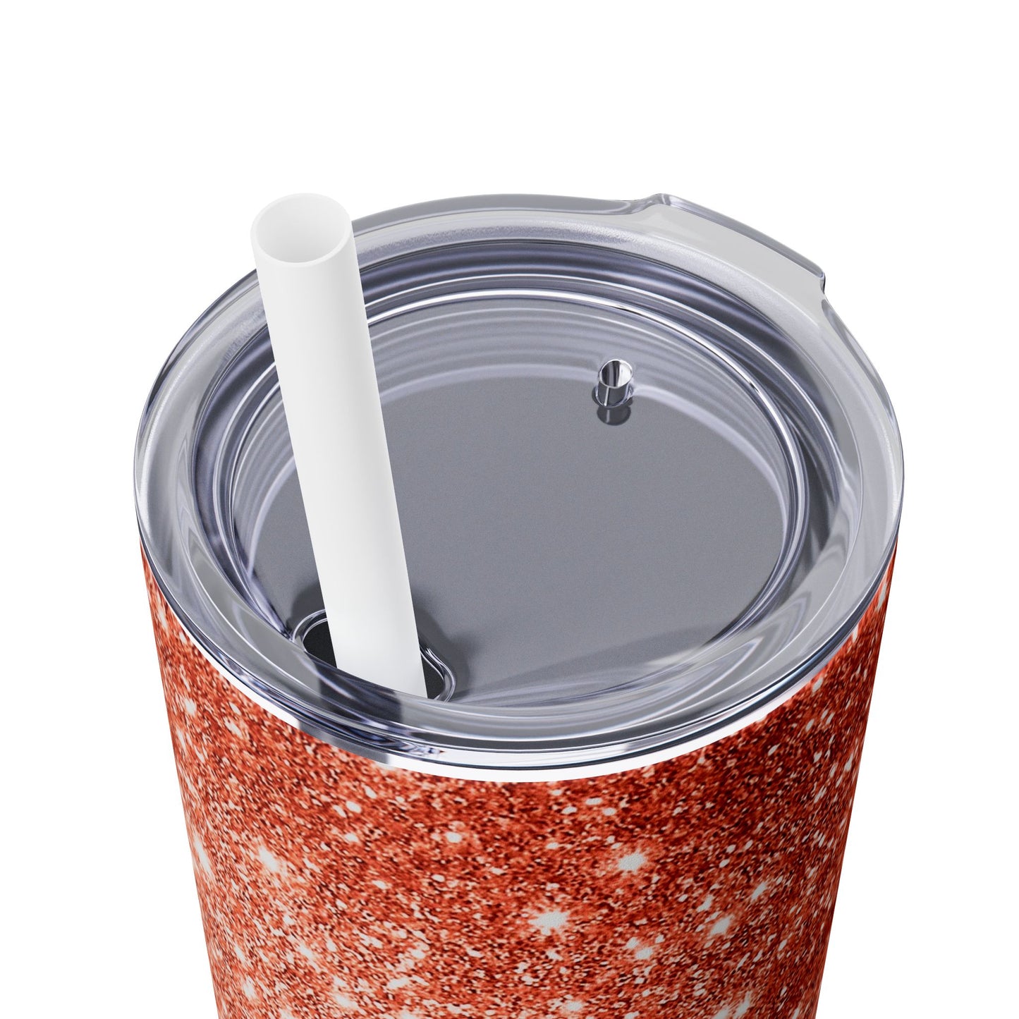 Brown Sparkles - SleekSip Skinny 20oz Tumbler with Straw