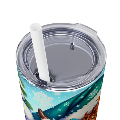 Christmas Time - SleekSip Skinny 20oz Tumbler with Straw