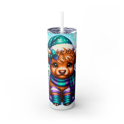 Christmas Time - SleekSip Skinny 20oz Tumbler with Straw