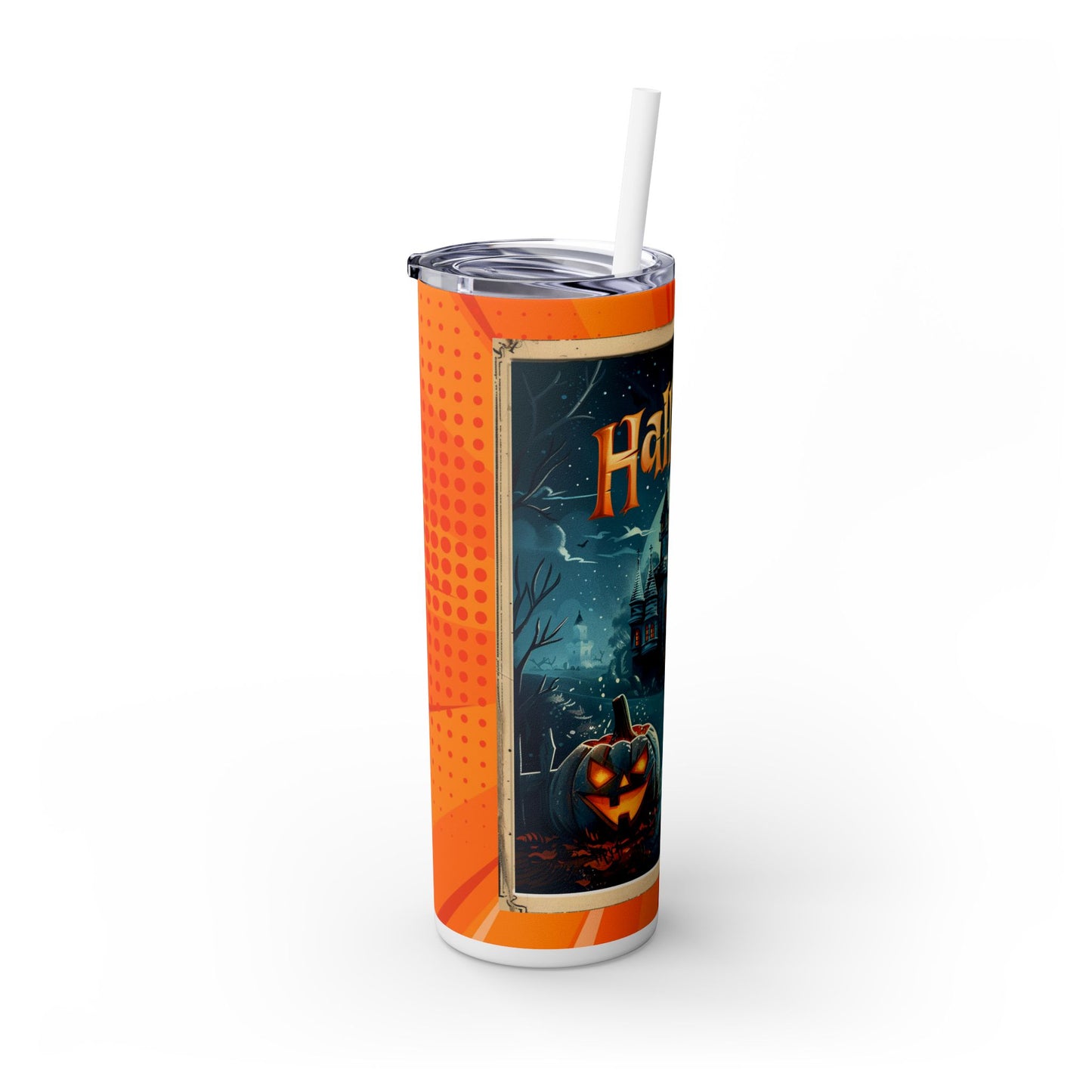 Halloween Card - SleekSip Skinny 20oz Tumbler with Straw