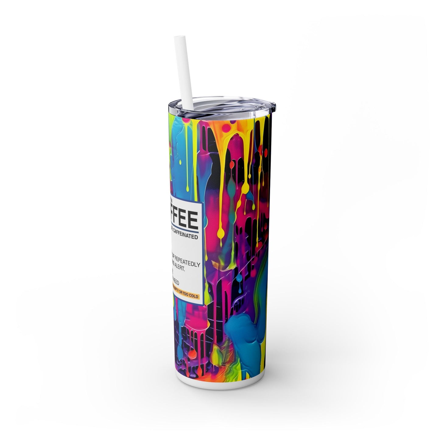 RX Coffee - SleekSip Skinny 20oz Tumbler with Straw