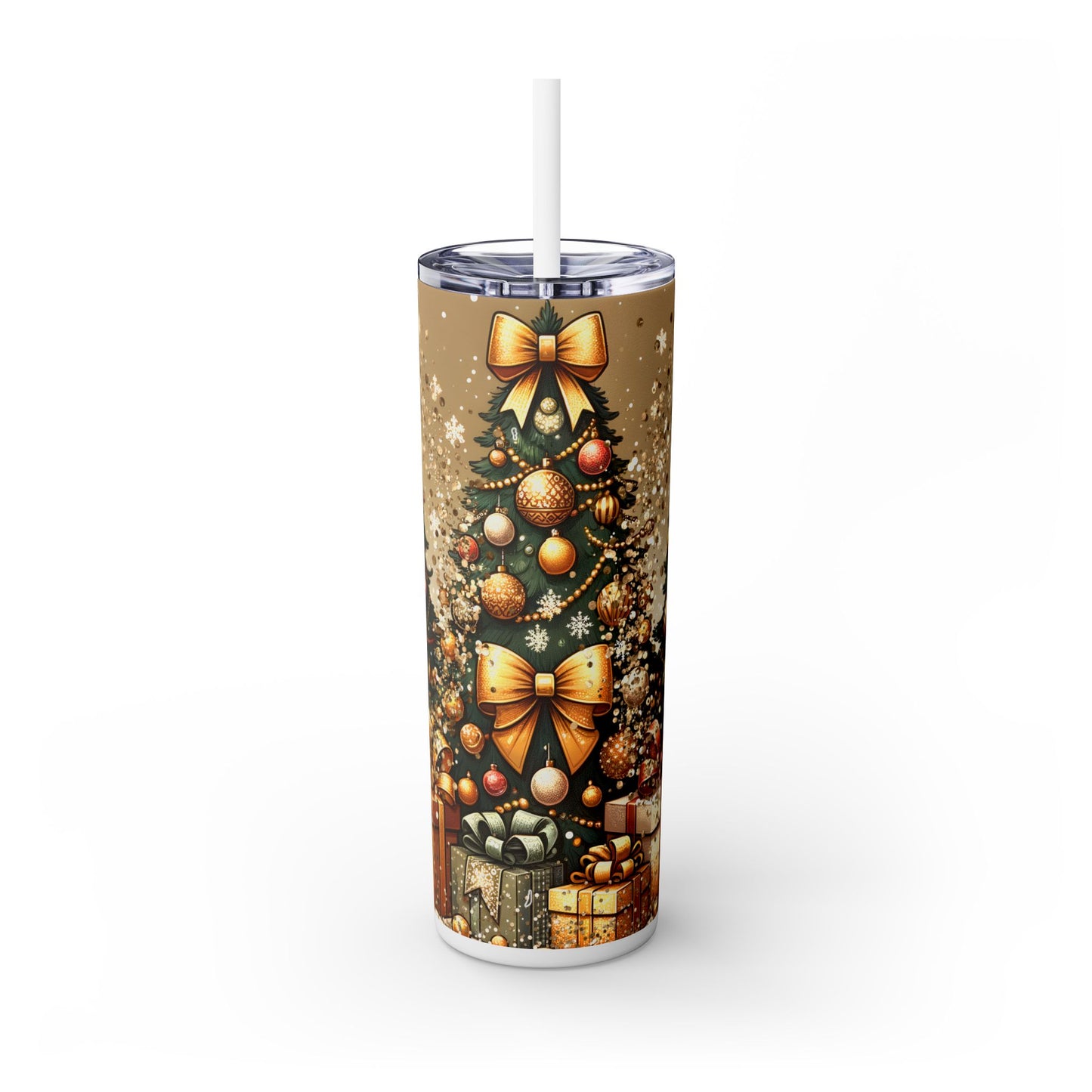 Christmas Time - SleekSip Skinny 20oz Tumbler with Straw