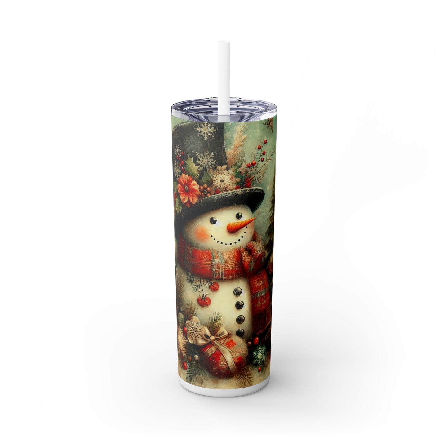 Vintage Christmas Tumbler – Bring the magic of old Christmas to your holiday sips!