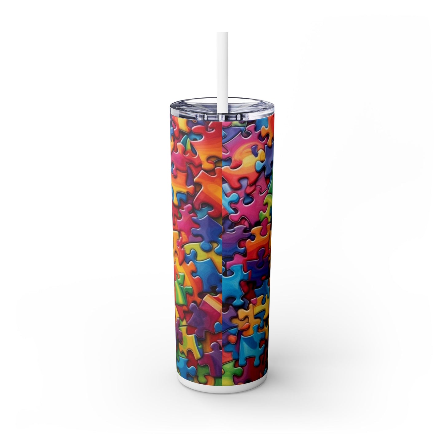 Autism Awareness - SleekSip Skinny 20oz Tumbler with Straw