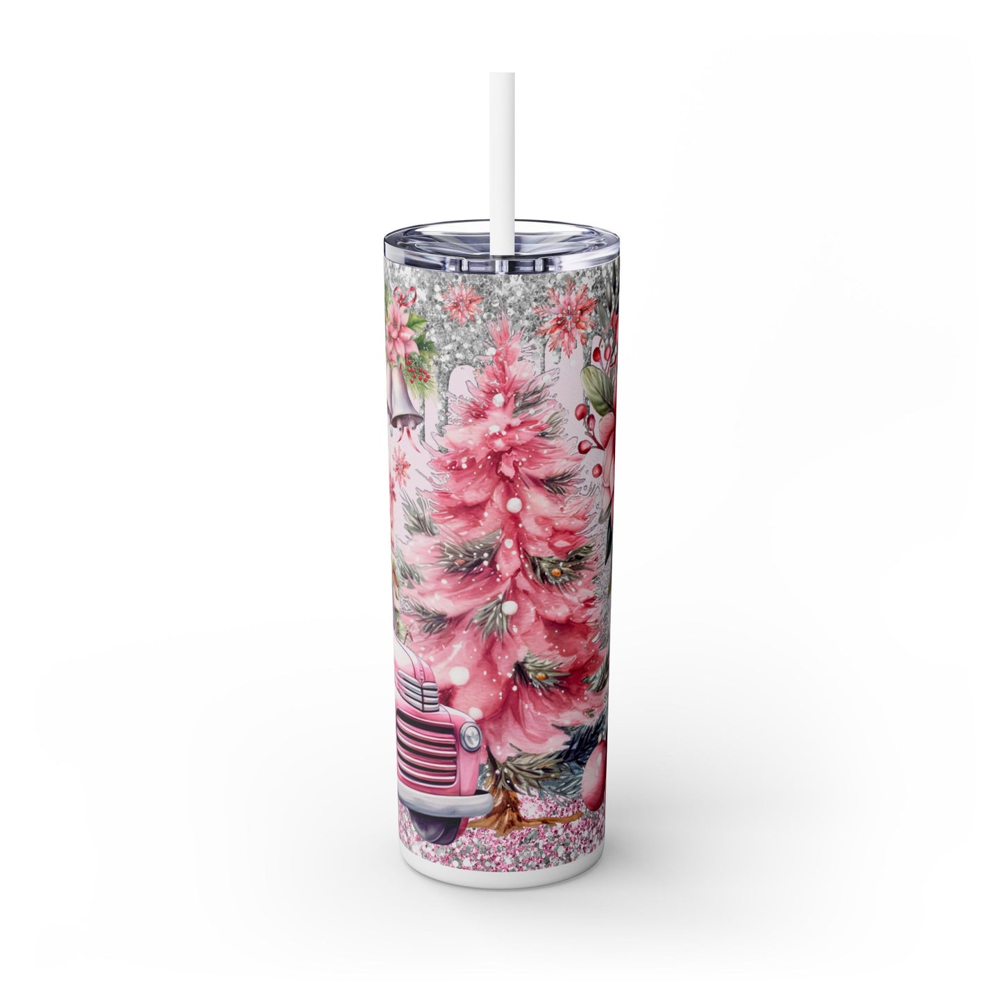 Christmas Time - SleekSip Skinny 20oz Tumbler with Straw