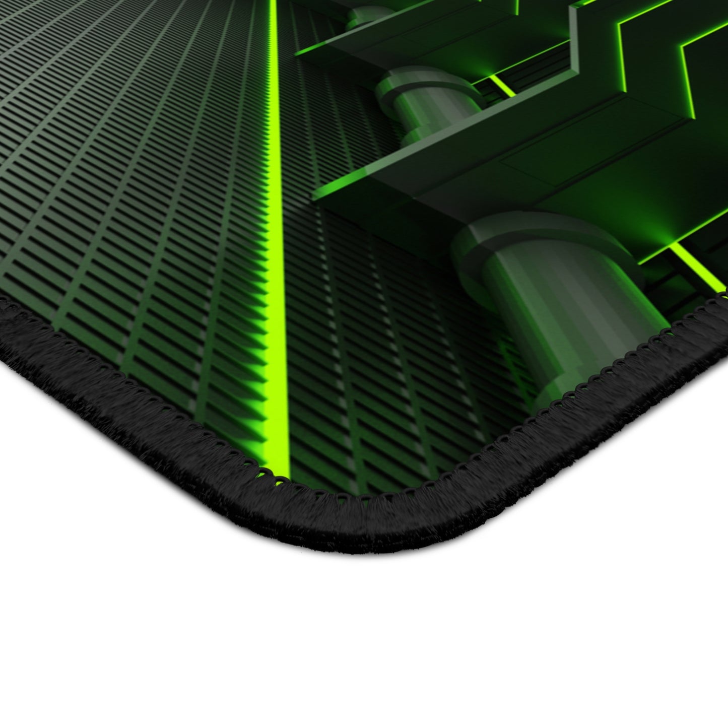 Futuristic Green Neon Tech Mouse Pad