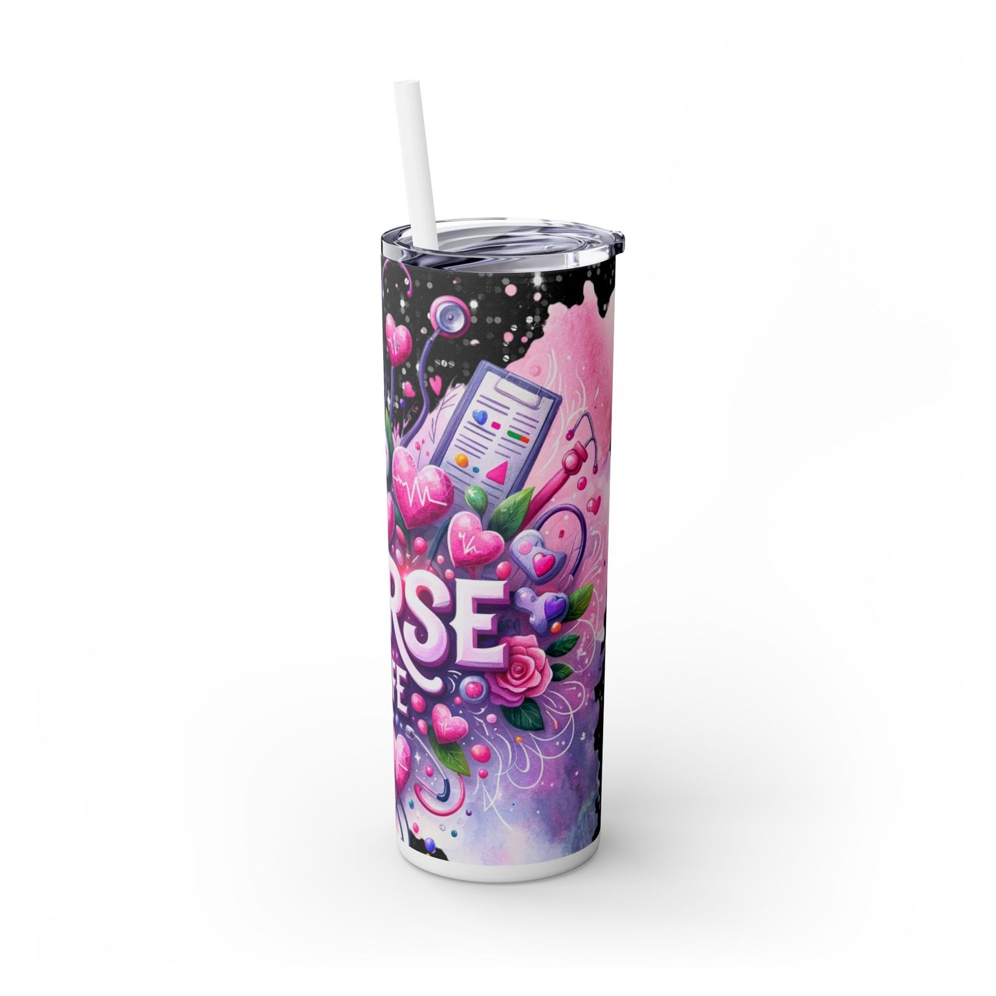 Nurse Life - SleekSip Skinny 20oz Tumbler with Straw