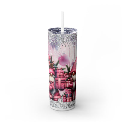 Christmas Time - SleekSip Skinny 20oz Tumbler with Straw