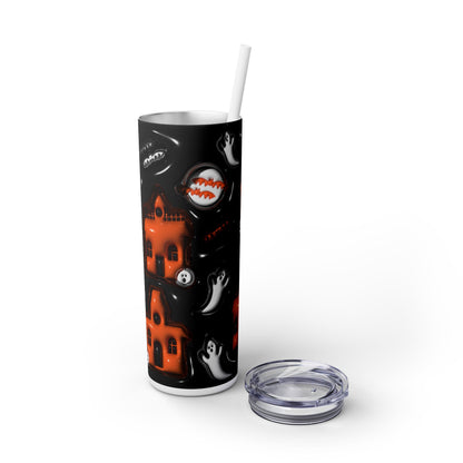 3D Inflated Halloween - SleekSip Skinny 20oz Tumbler with Straw