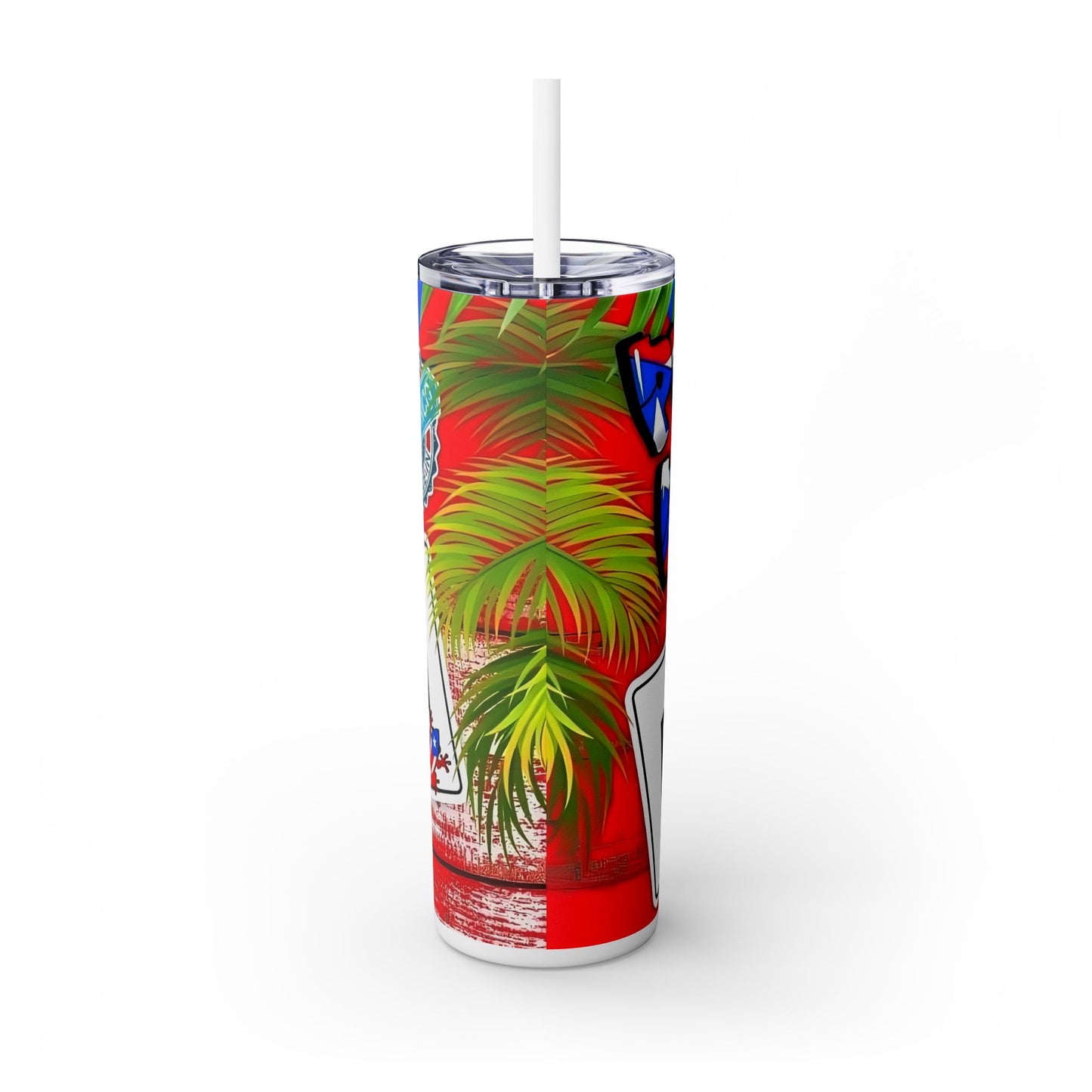 Puerto Rico - SleekSip Skinny 20oz Tumbler with Straw