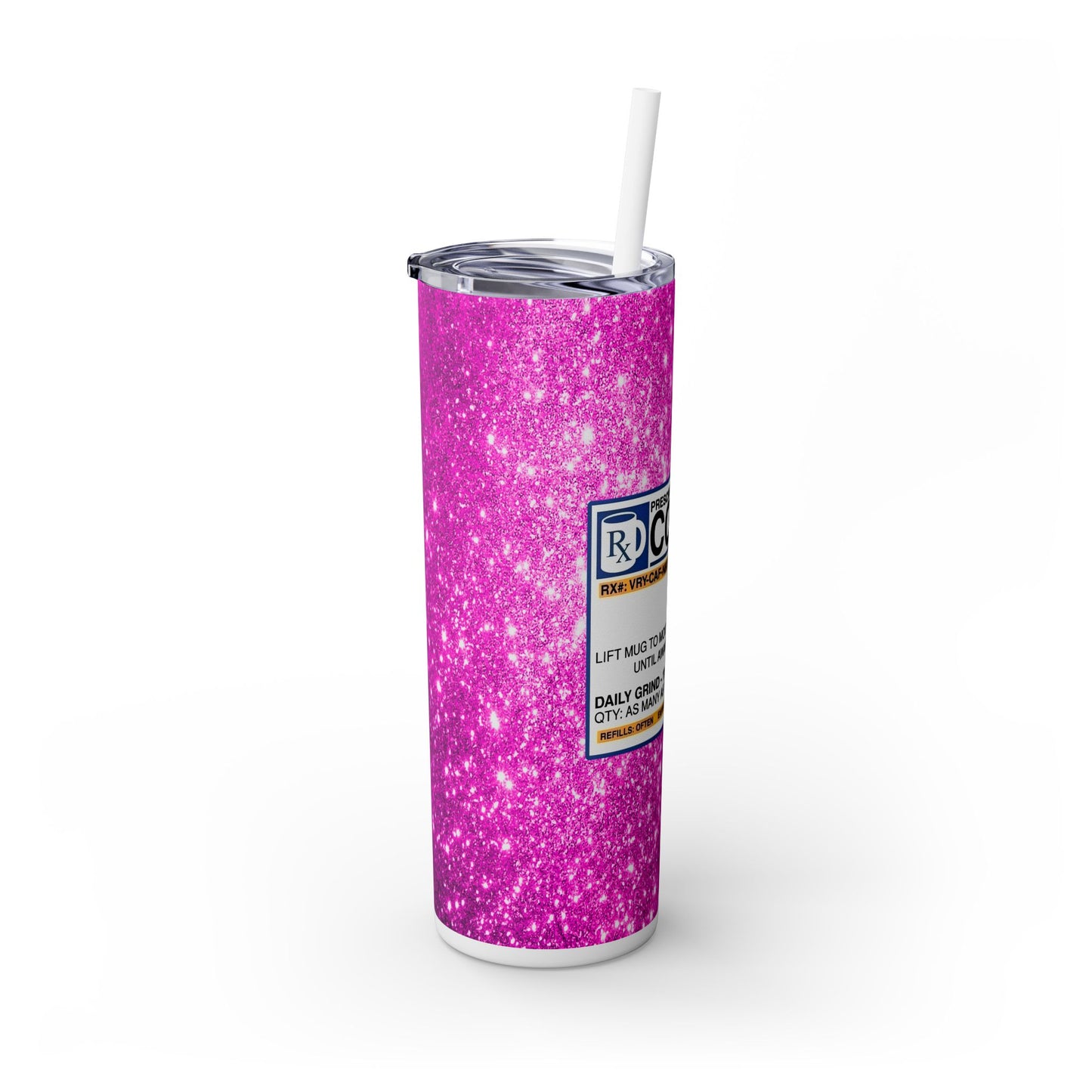 RX Coffee - SleekSip Skinny 20oz Tumbler with Straw