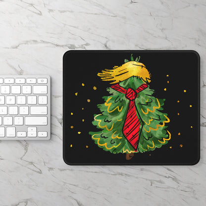 Golden Christmas Tree Mousepad