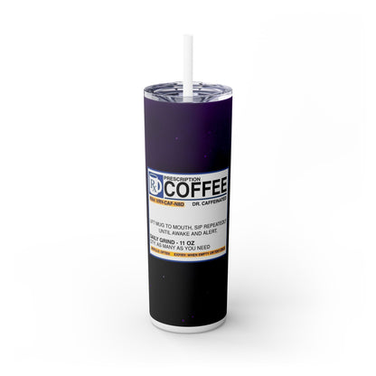 RX Coffee - SleekSip Skinny 20oz Tumbler with Straw