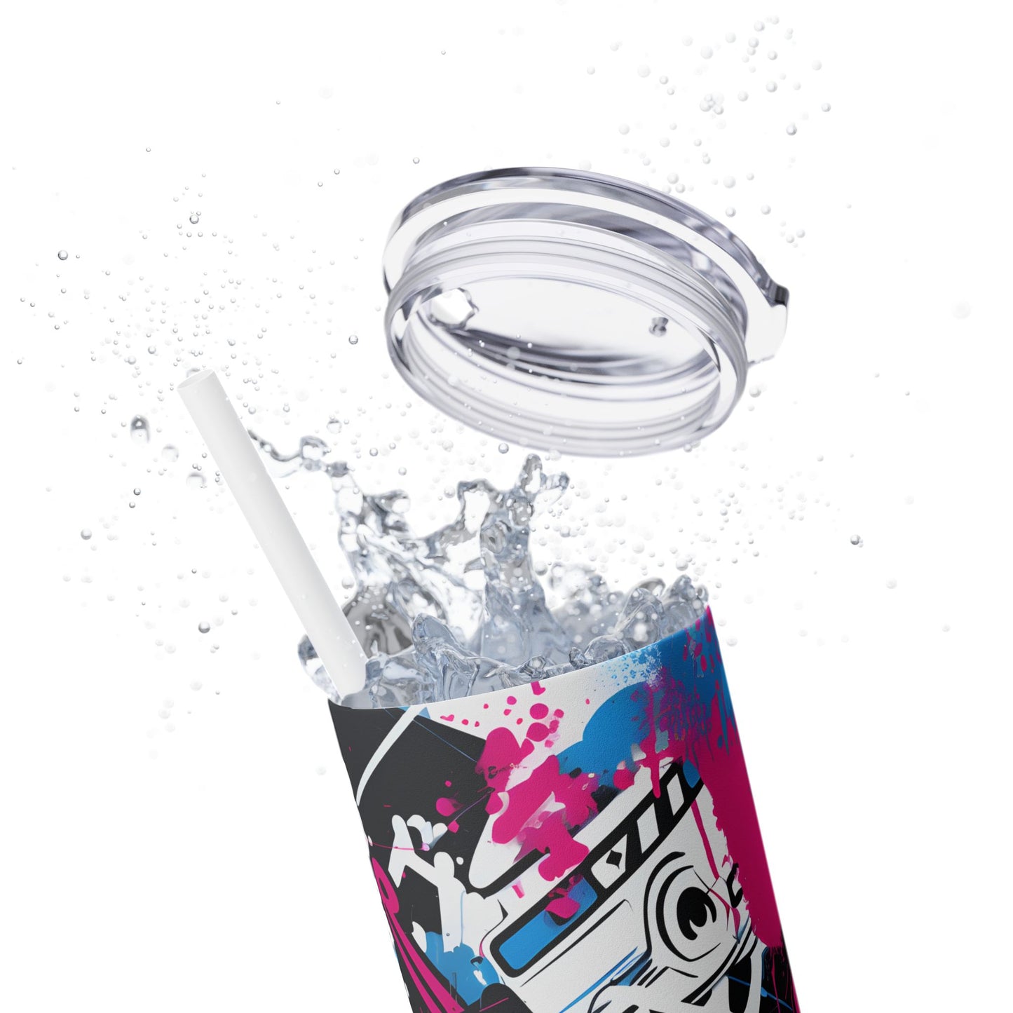 Graffiti - SleekSip Skinny 20oz Tumbler with Straw