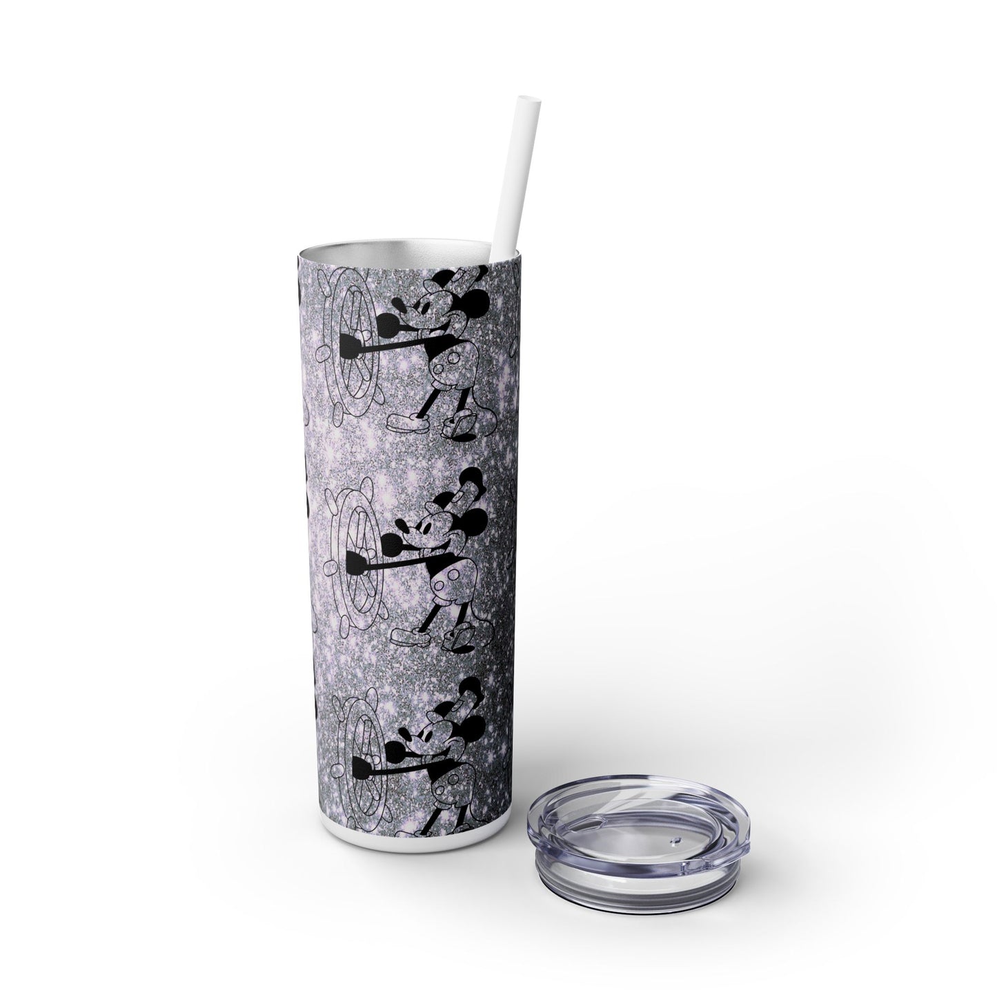 Steamboat Mickey Mouse - SleekSip Skinny 20oz Tumbler with Straw