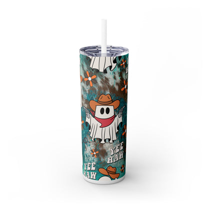 Yee Haw Cute Ghost - SleekSip Skinny 20oz Tumbler with Straw