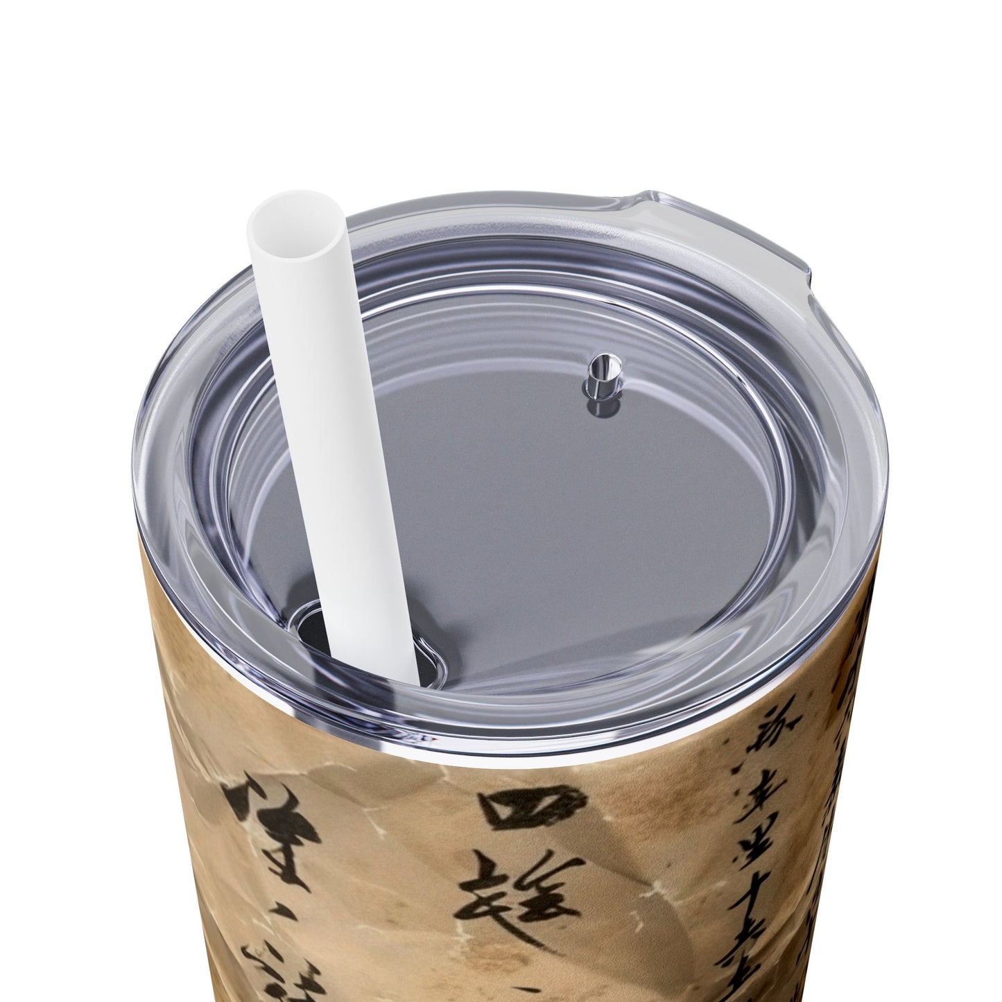 Ancient Japanese Writing - SleekSip Skinny 20oz Tumbler with Straw