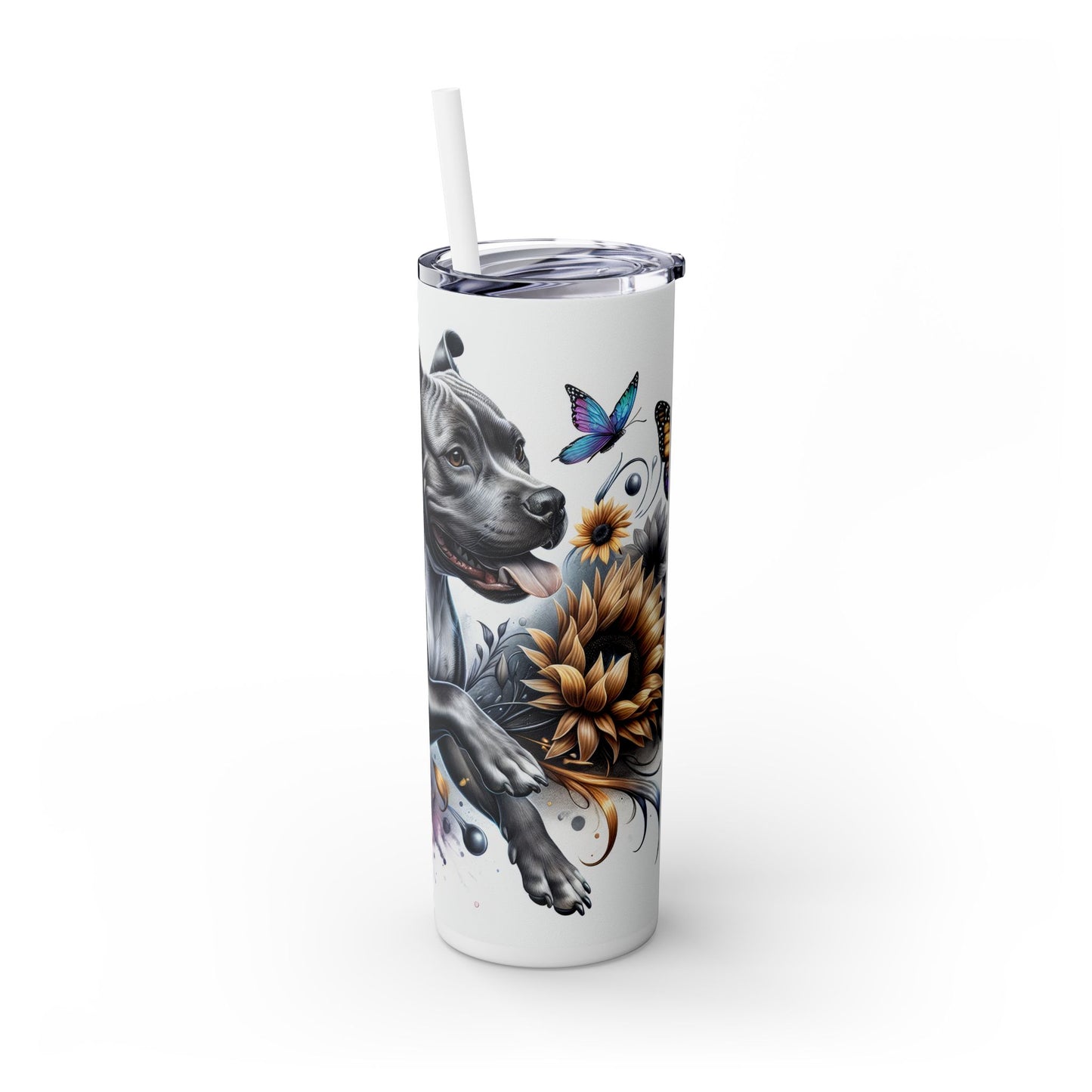 American Staffordshire Terrier - SleekSip Skinny 20oz Tumbler with Straw