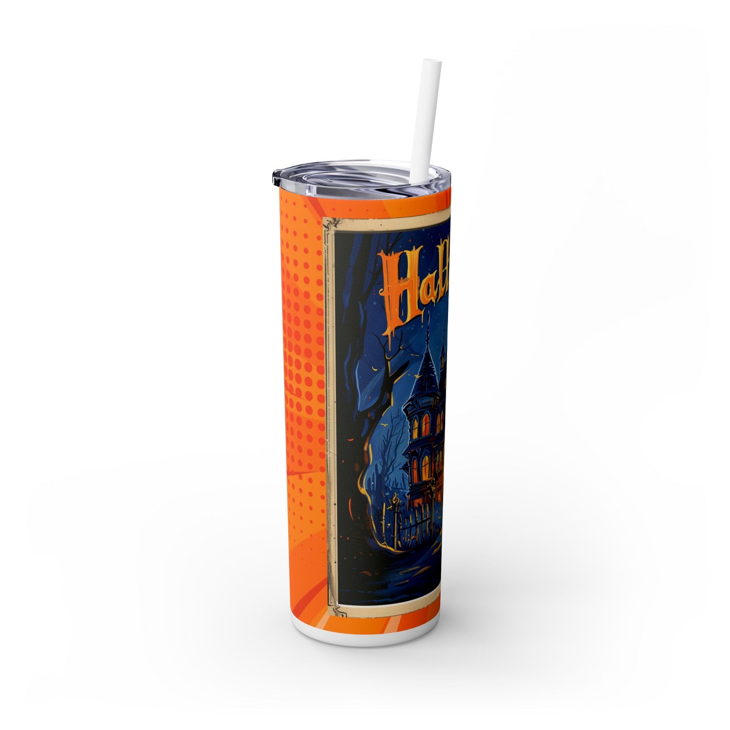 Halloween Card - SleekSip Skinny 20oz Tumbler with Straw