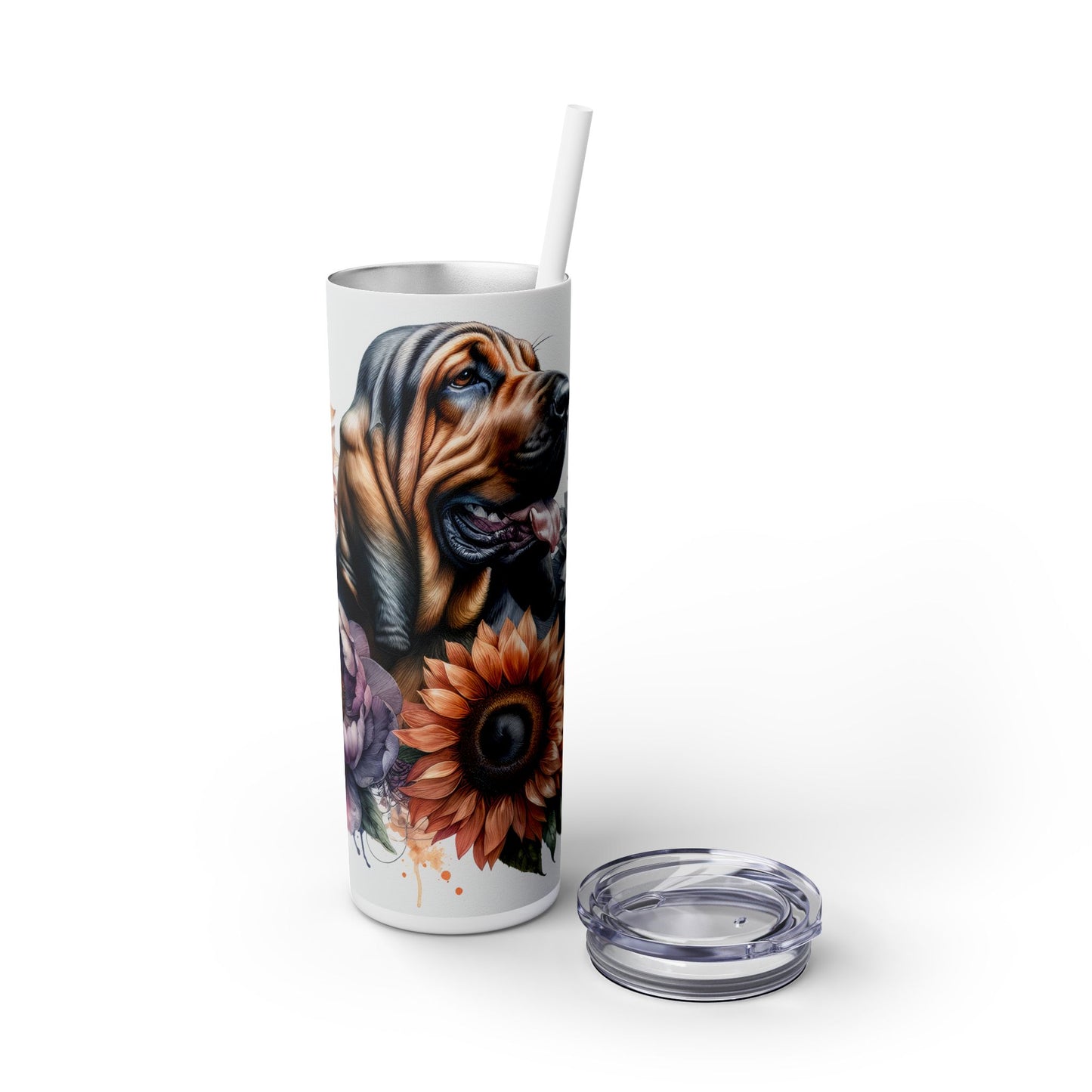 Bloodhound - SleekSip Skinny 20oz Tumbler with Straw