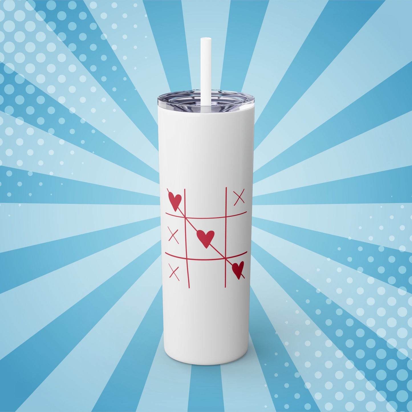 Tic-Tac-LOVE Skinny Tumbler – 20oz