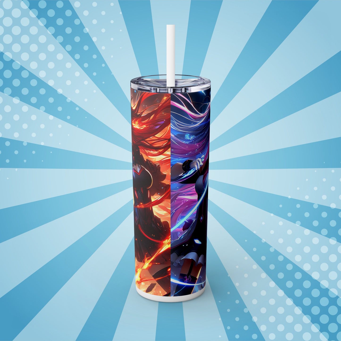 Galactic Anime Hero Skinny Tumbler – 20oz