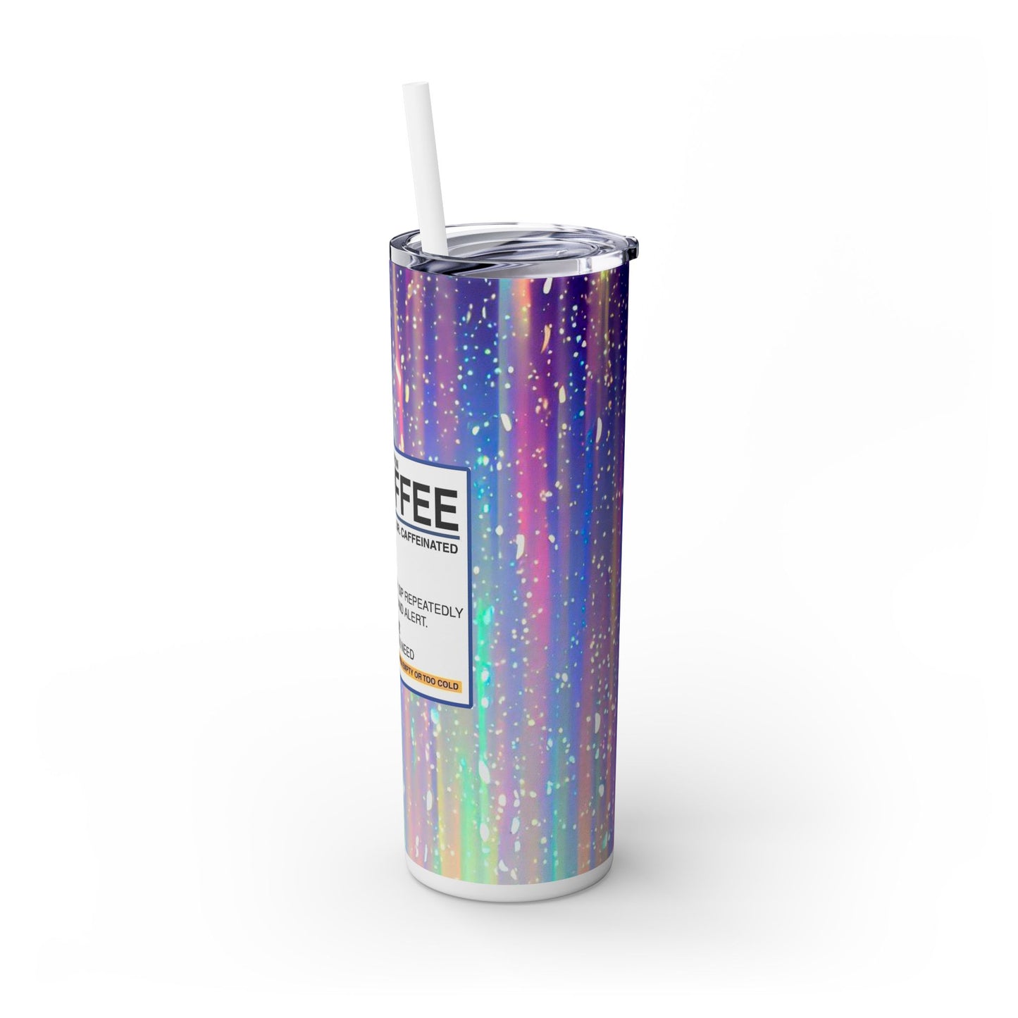 RX Coffee - SleekSip Skinny 20oz Tumbler with Straw