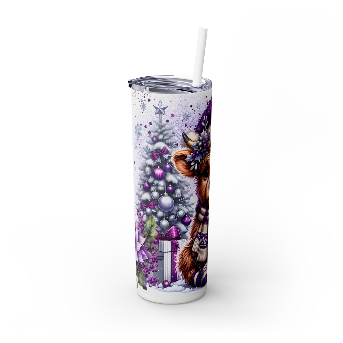 Christmas Time - SleekSip Skinny 20oz Tumbler with Straw