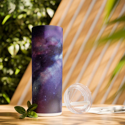 Starry Sky Galaxy - SleekSip Skinny 20oz Tumbler with Straw