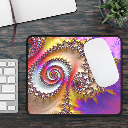 Mesmerizing Fractal Swirl Mouse Pad