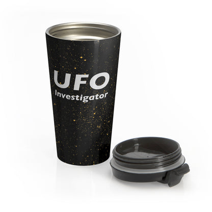 UFO Investigator Stainless Steel Travel Mug – 15oz