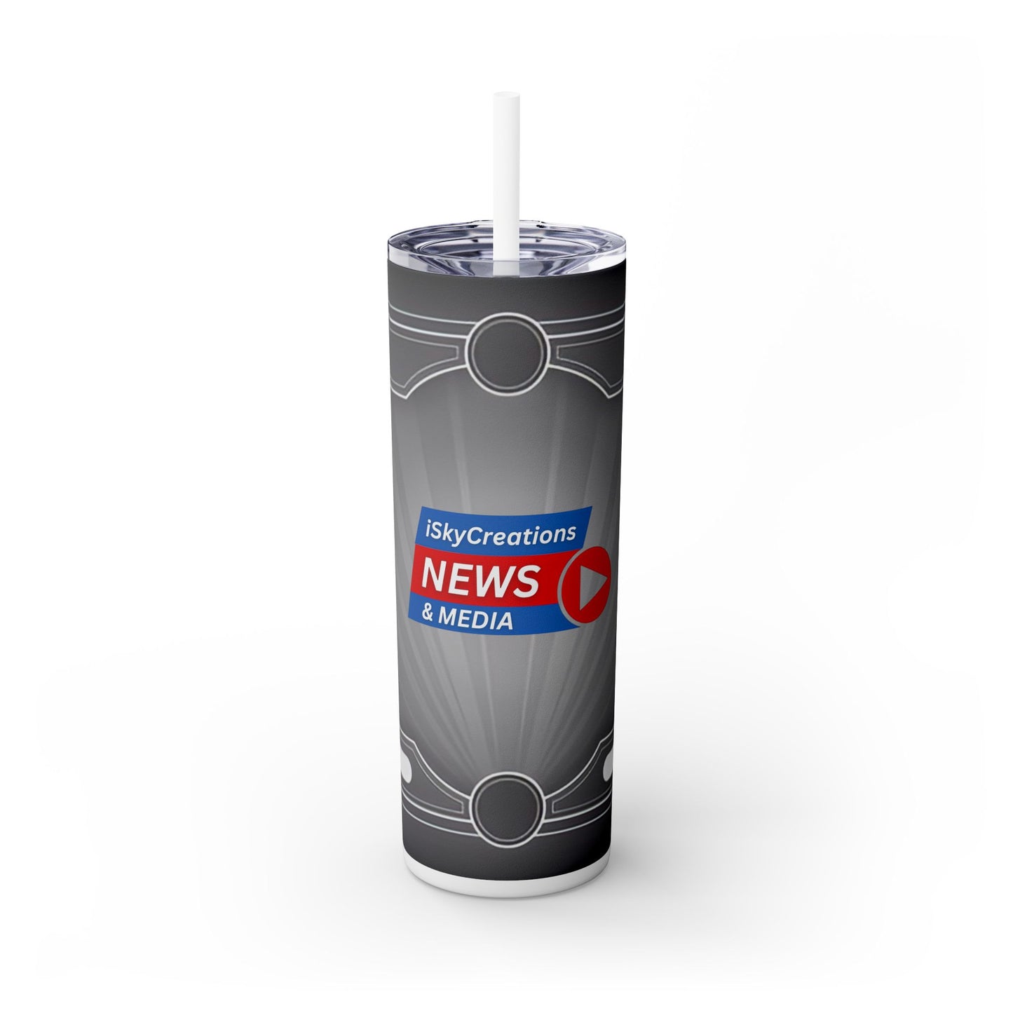 iSkyCreations - News & Media - SleekSip Skinny 20oz Tumbler with Straw