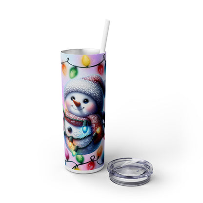 Christmas Time - SleekSip Skinny 20oz Tumbler with Straw