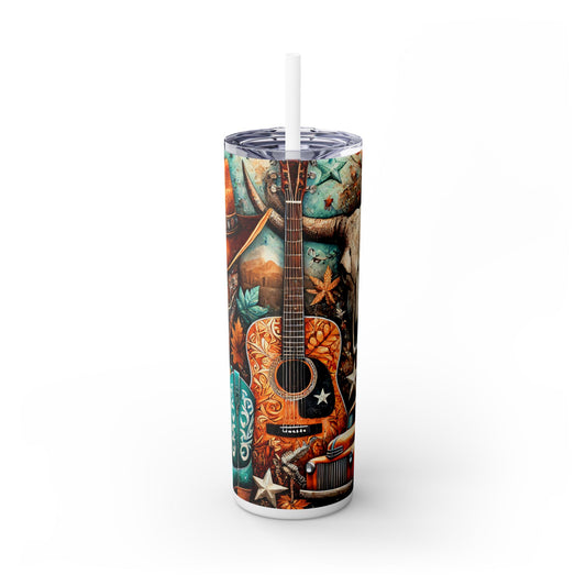 Fall Western - SleekSip Skinny 20oz Tumbler with Straw