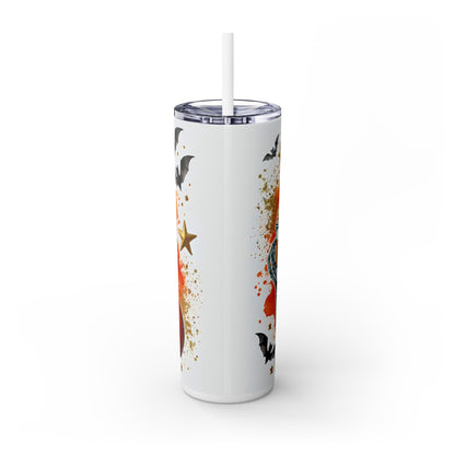 Fall Feeling Spicy Skeleton - SleekSip Skinny 20oz Tumbler with Straw