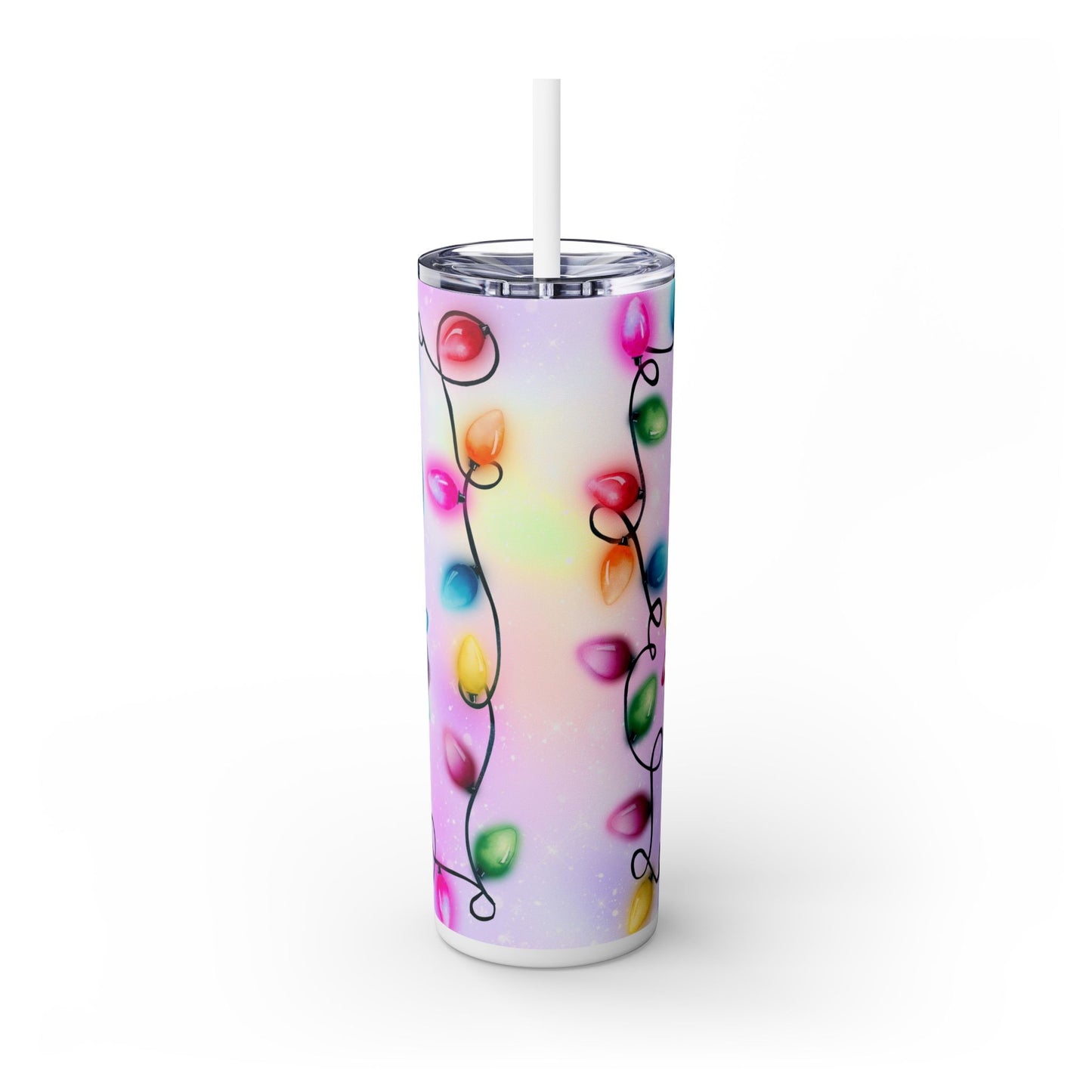 Christmas Time - SleekSip Skinny 20oz Tumbler with Straw