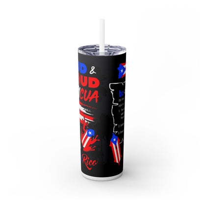 Puerto Rico - SleekSip Skinny 20oz Tumbler with Straw