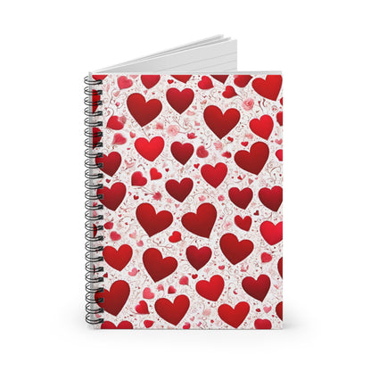 Heart-Filled Love Spiral Notebook