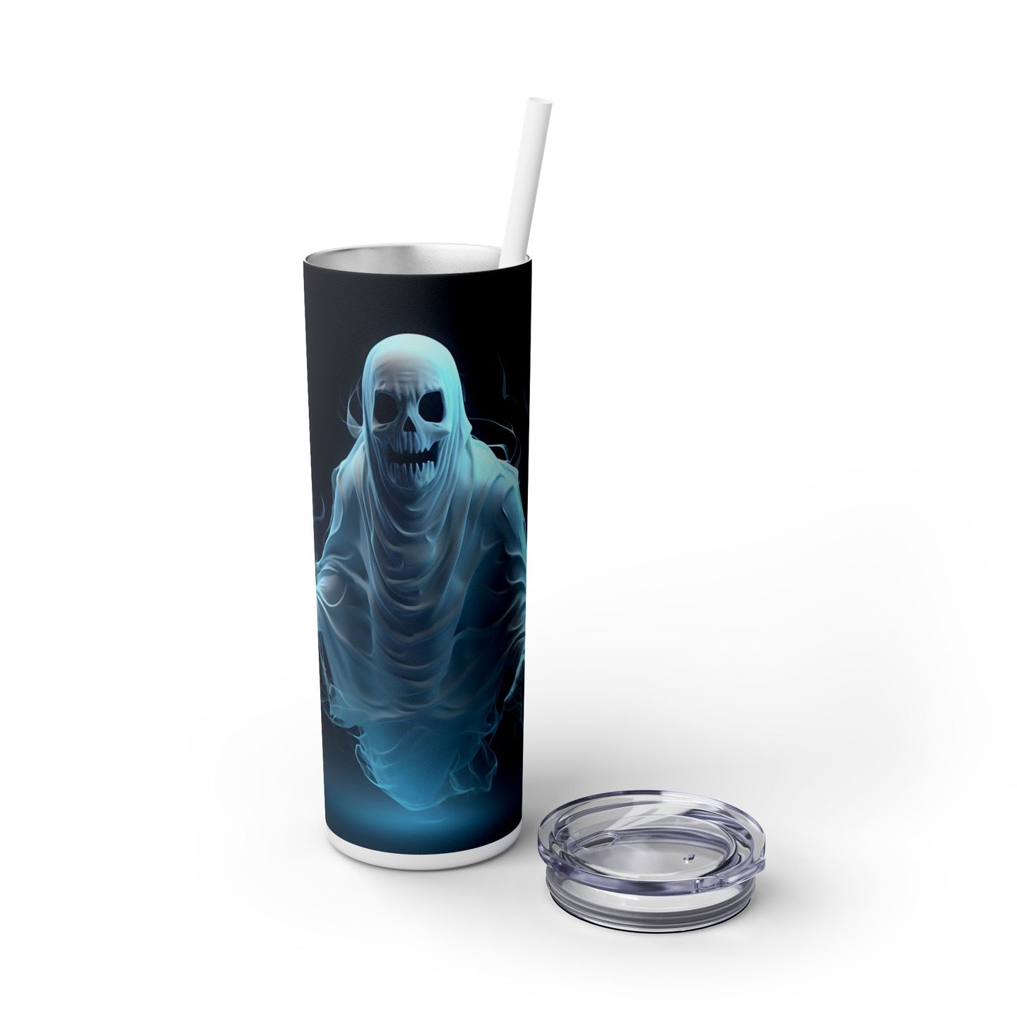 Scary Ghost - SleekSip Skinny 20oz Tumbler with Straw