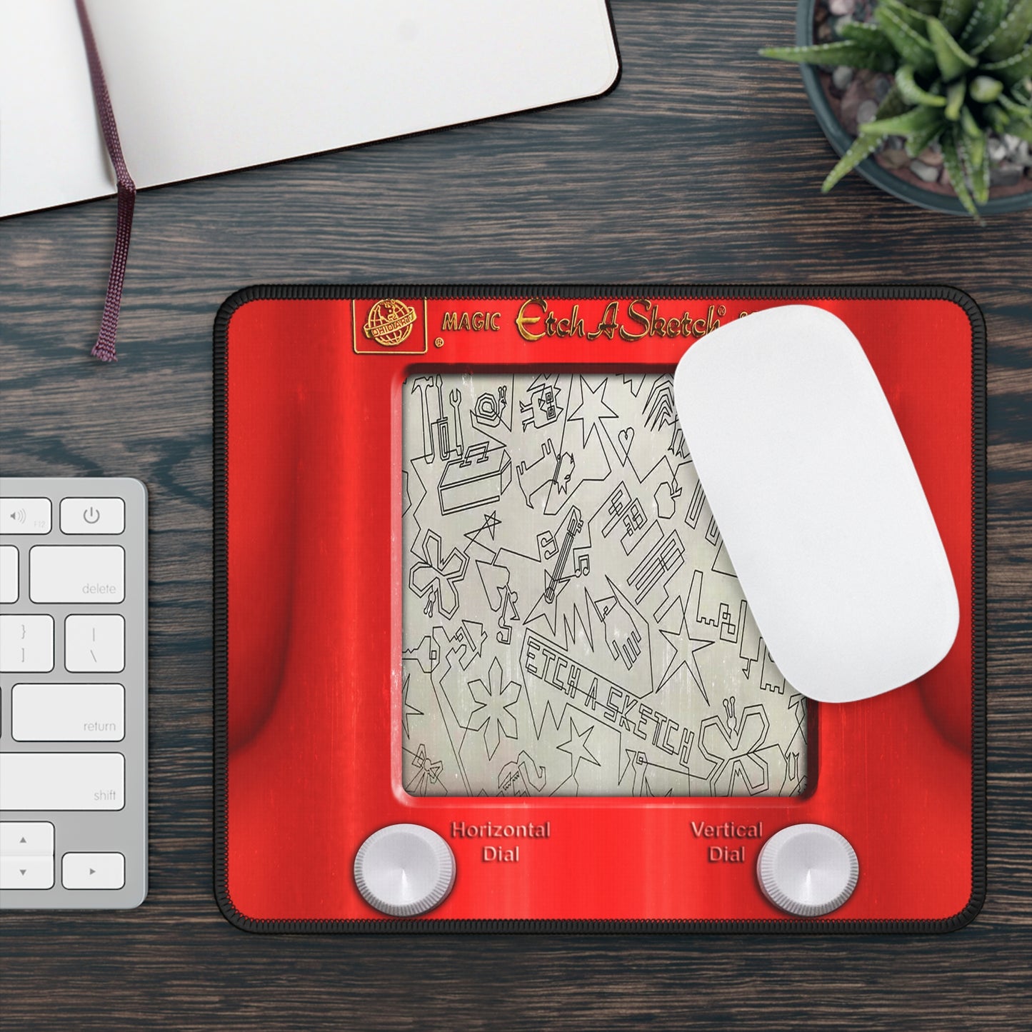 Etch-A-Sketch Mousepad - Retro Creativity for Your Desk