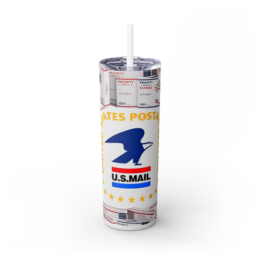 Postal Worker Profession - SleekSip Skinny 20oz Tumbler with Straw