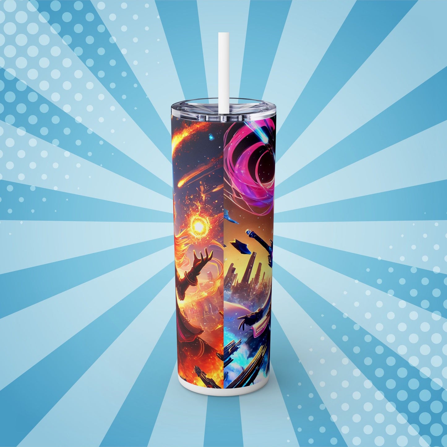 Cosmic Fire Anime Tumbler – 20oz